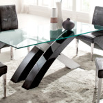 table a manger verre design