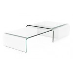 table basse verre trempe