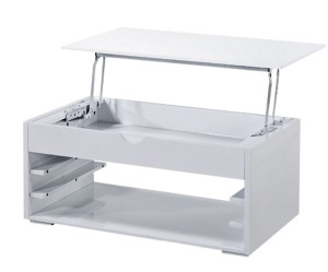 table basse avec plateau relevable