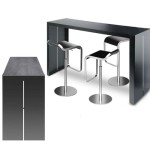 table de bar haute noire