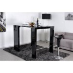 table de bar haute noire