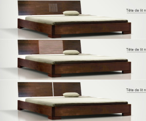 tete de lit wenge 180