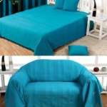 housse de canape bleu turquoise