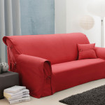 housse de canape rouge