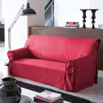 housse de canape rouge